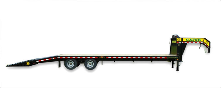 Gooseneck Flat Bed Equipment Trailer | 20 Foot + 5 Foot Flat Bed Gooseneck Equipment Trailer For Sale   Knox County, Tennessee